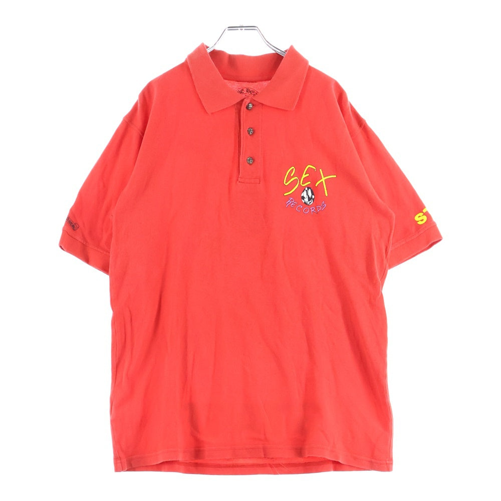 CHROME HEARTS(クロムハーツ) ×MATTY BOY STAFF POLO SHIRTS マッティボーイ スタッフ限定 半袖ポロシャツ レッド