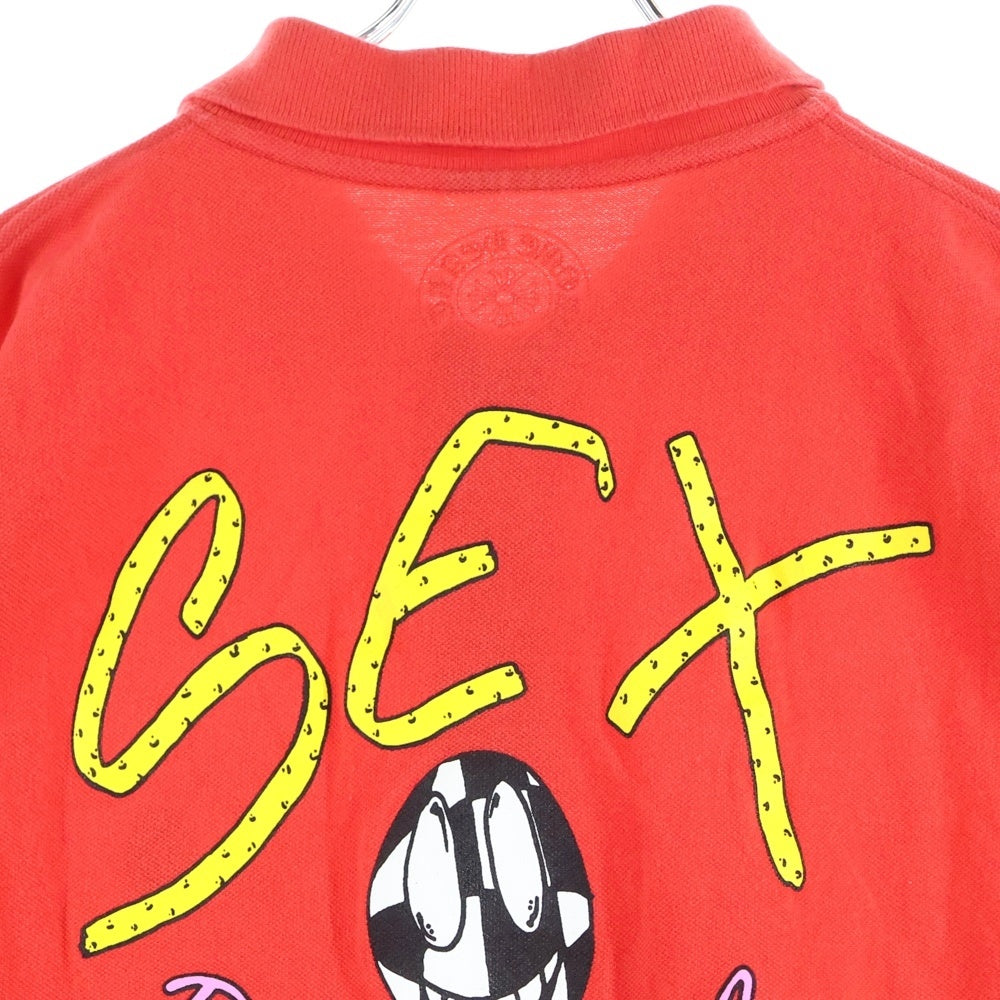 CHROME HEARTS(クロムハーツ) ×MATTY BOY STAFF POLO SHIRTS マッティボーイ スタッフ限定 半袖ポロシャツ レッド