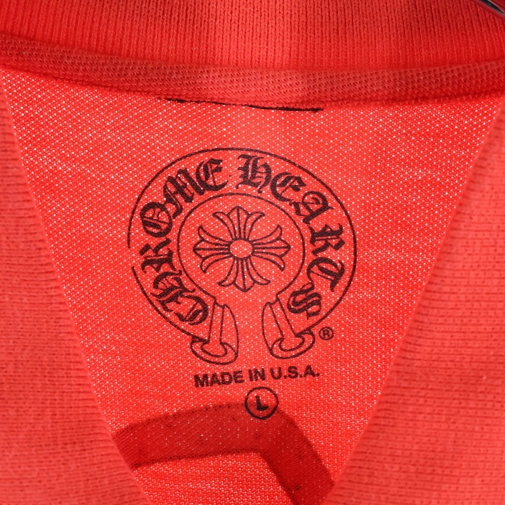 CHROME HEARTS(クロムハーツ) ×MATTY BOY STAFF POLO SHIRTS マッティボーイ スタッフ限定 半袖ポロシャツ レッド