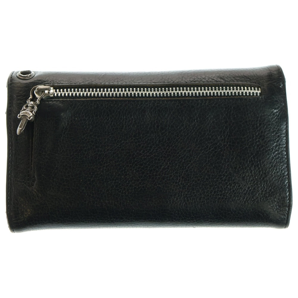 CHROME HEARTS(クロムハーツ) WAVE ウェーブ レザーウォレット 財布 ブラック BCA374