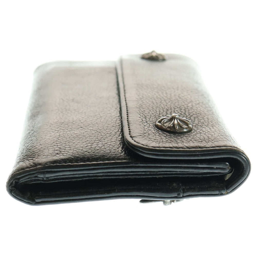 CHROME HEARTS(クロムハーツ) WAVE ウェーブ レザーウォレット 財布 ブラック BCA374