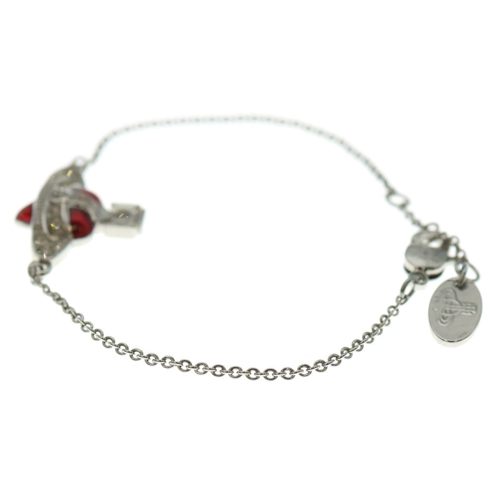 Vivienne Westwood(ヴィヴィアンウエストウッド) ラインストーン ディアマンテハート ブレスレット シルバー