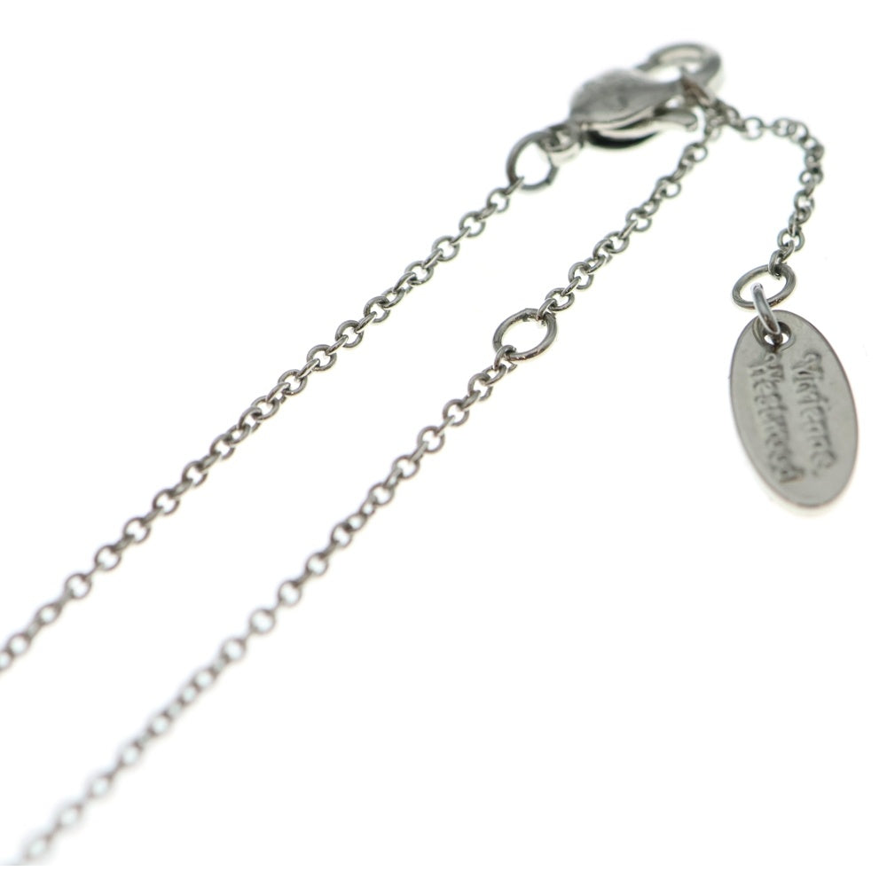 Vivienne Westwood(ヴィヴィアンウエストウッド) ラインストーン ディアマンテハート ネックレス シルバー