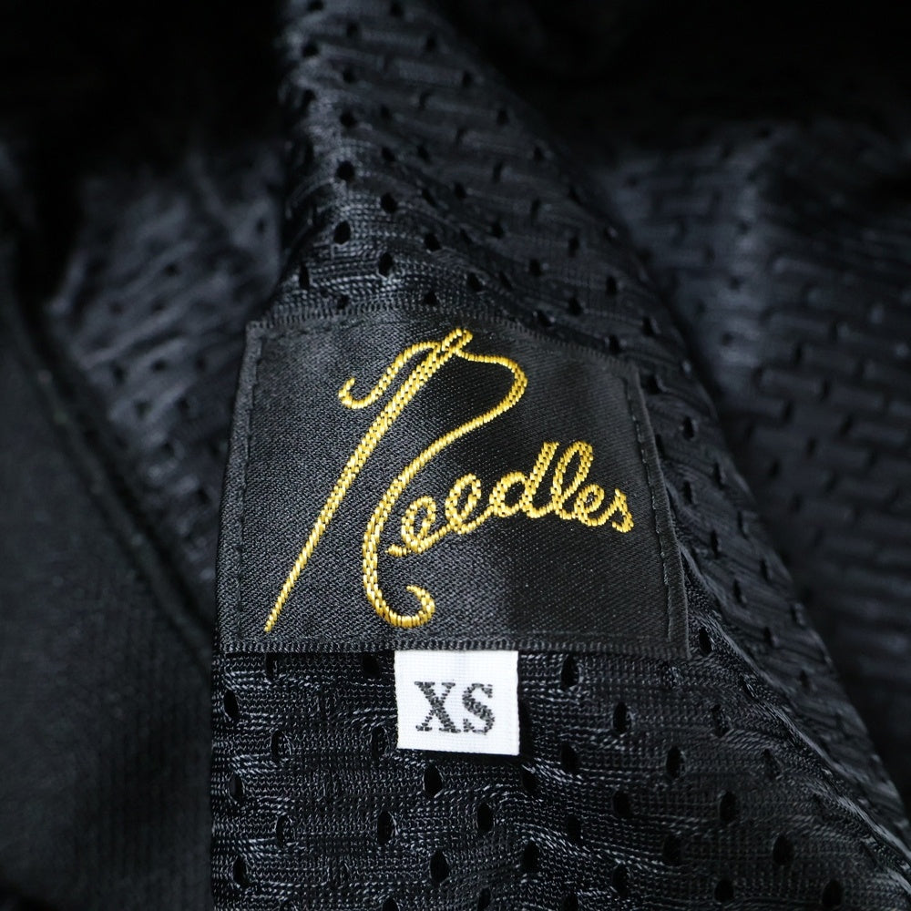 Needles(ニードルス) パピヨン刺繍 サイドライン トラックパンツ スウェットパンツ ブラック NS1622