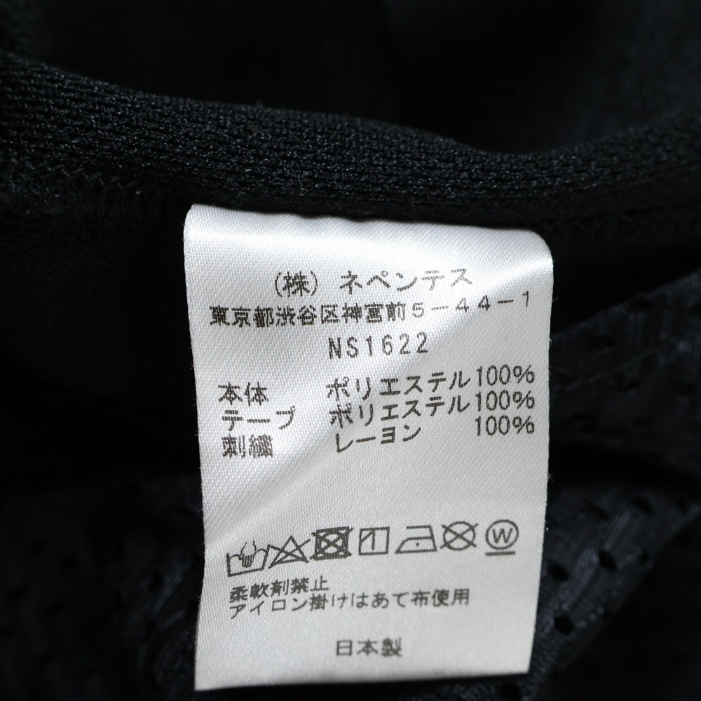 Needles(ニードルス) パピヨン刺繍 サイドライン トラックパンツ スウェットパンツ ブラック NS1622