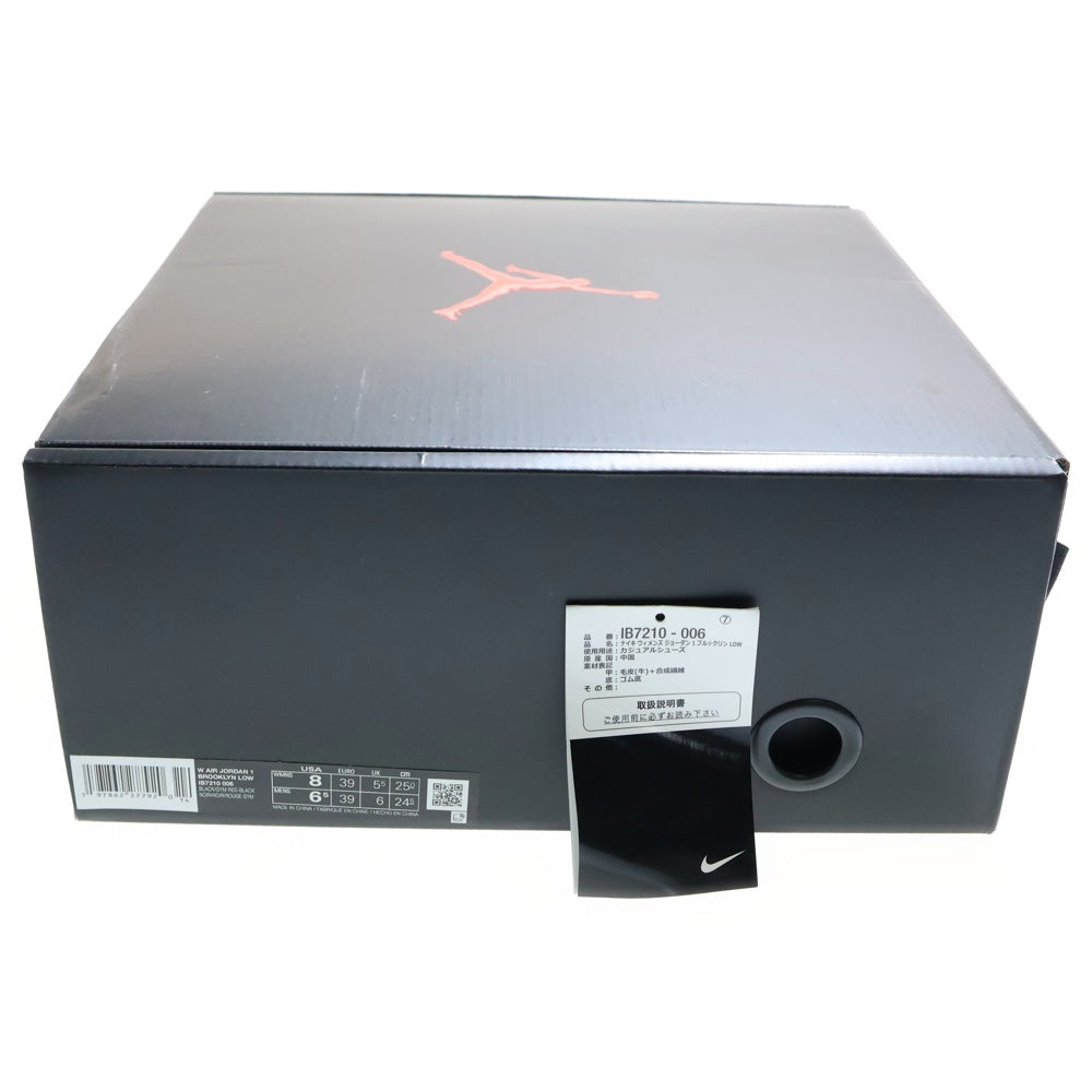 NIKE(ナイキ) Air Jordan 1 Brooklyn Low エアジョーダン1 ブルックリン ローカットスニーカー ブラック US8/25.0cm IB7210-006