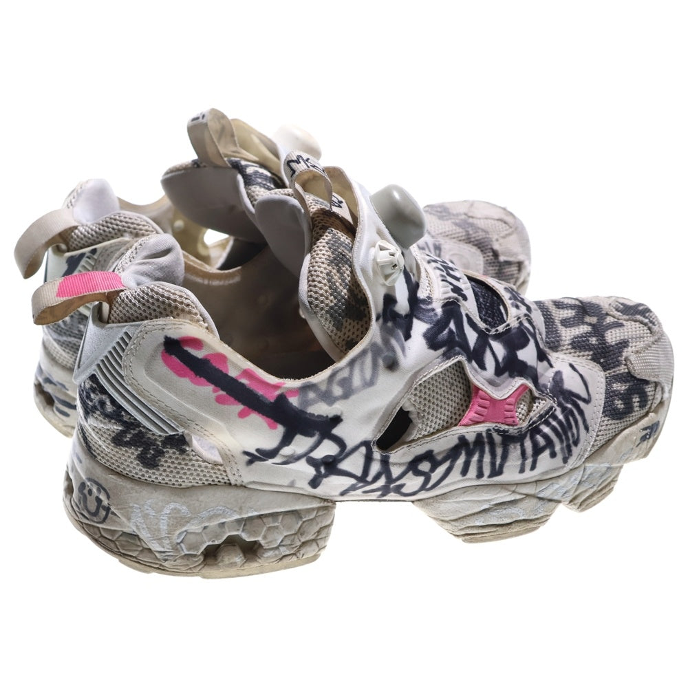 VETEMENTS(ヴェトモン) × REEBOK CLASSIC INSTAPUMP FURY×リーボックコラボ ポンプフューリー 落書きロ―カットスニーカー DV8092 ホワイト