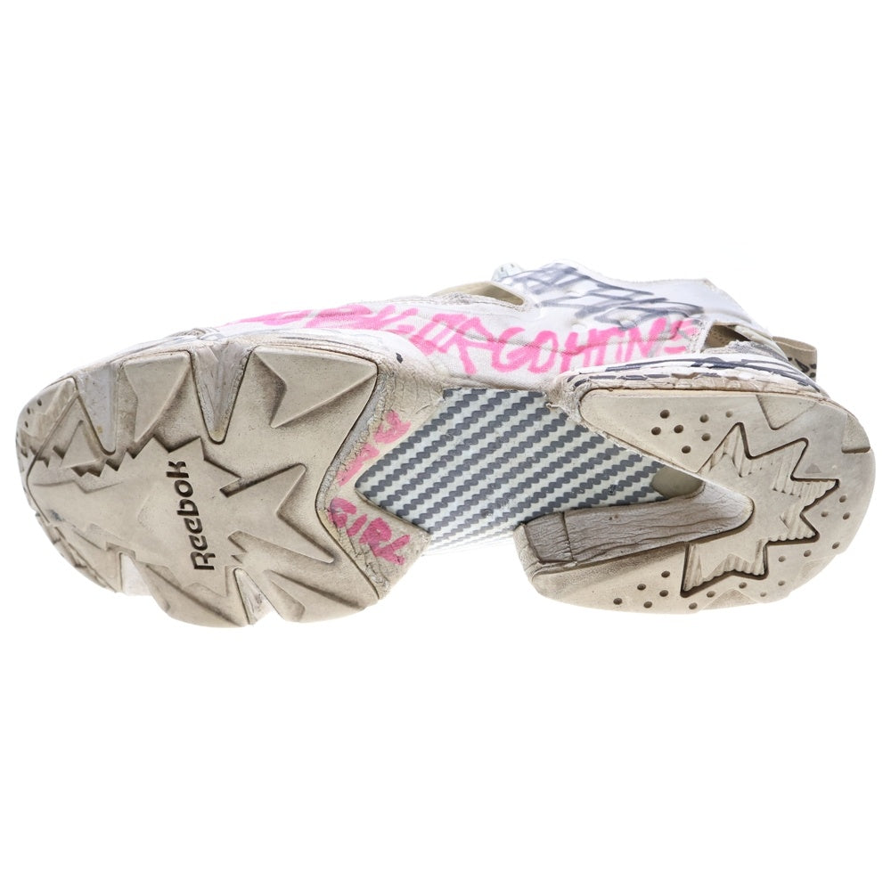 VETEMENTS(ヴェトモン) × REEBOK CLASSIC INSTAPUMP FURY×リーボックコラボ ポンプフューリー 落書きロ―カットスニーカー DV8092 ホワイト