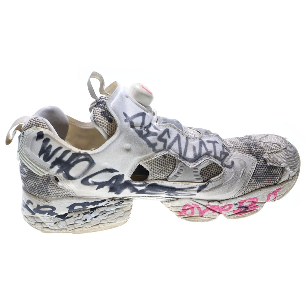 VETEMENTS(ヴェトモン) × REEBOK CLASSIC INSTAPUMP FURY×リーボックコラボ ポンプフューリー 落書きロ―カットスニーカー DV8092 ホワイト