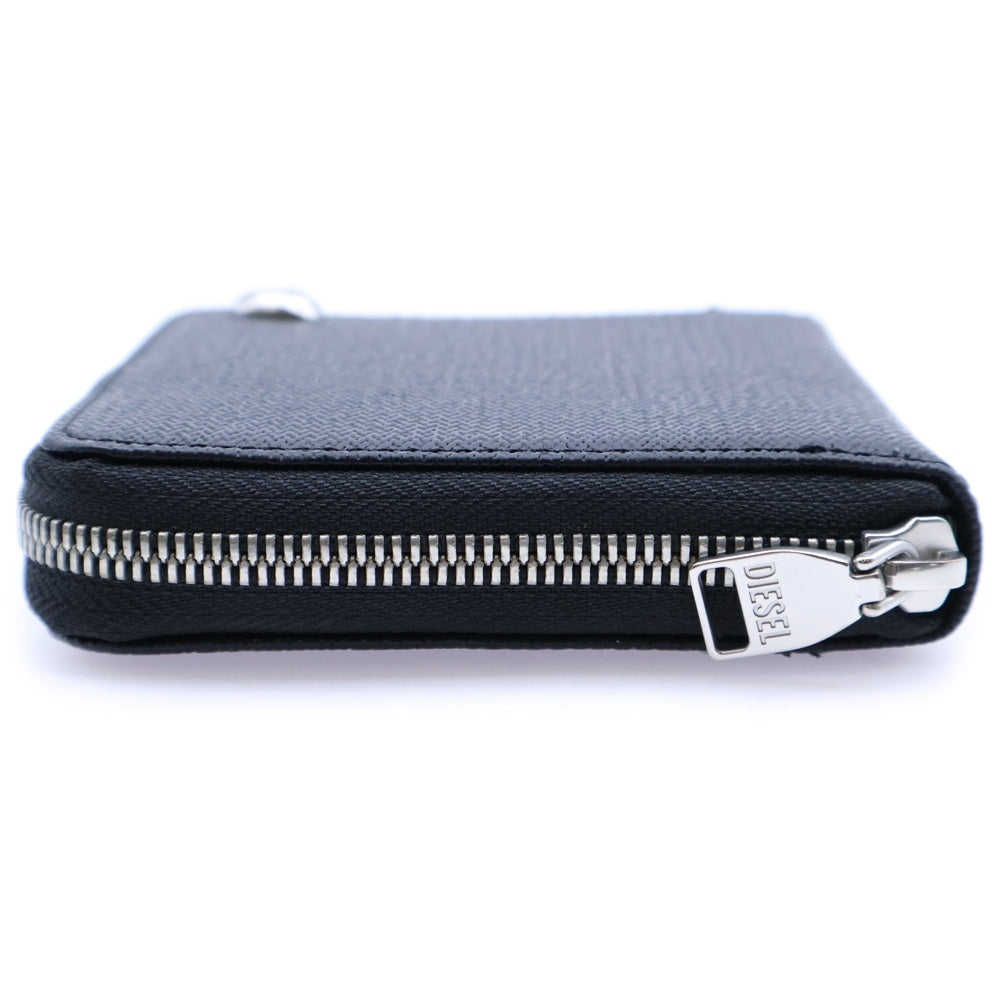 DIESEL(ディーゼル) ラウンドジップウォレット 二つ折り財布 ブラック