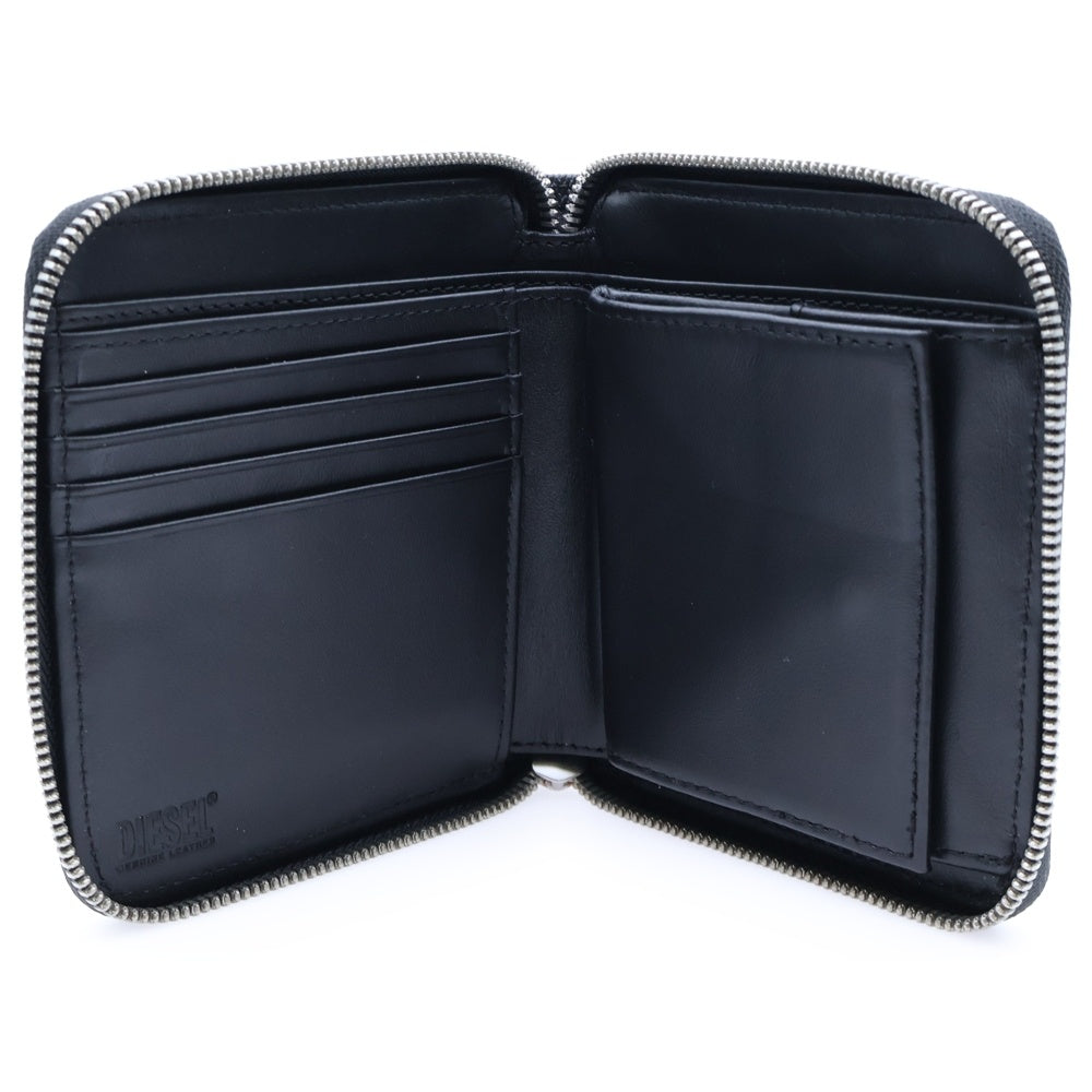 DIESEL(ディーゼル) ラウンドジップウォレット 二つ折り財布 ブラック