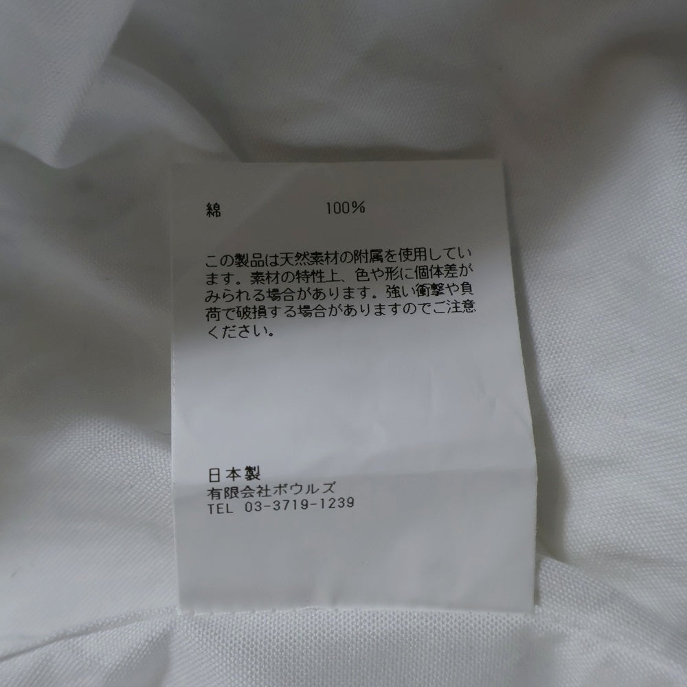 HYKE(ハイク) 24SS オーバーサイズコットン長袖シャツ ホワイト 241-15209 008