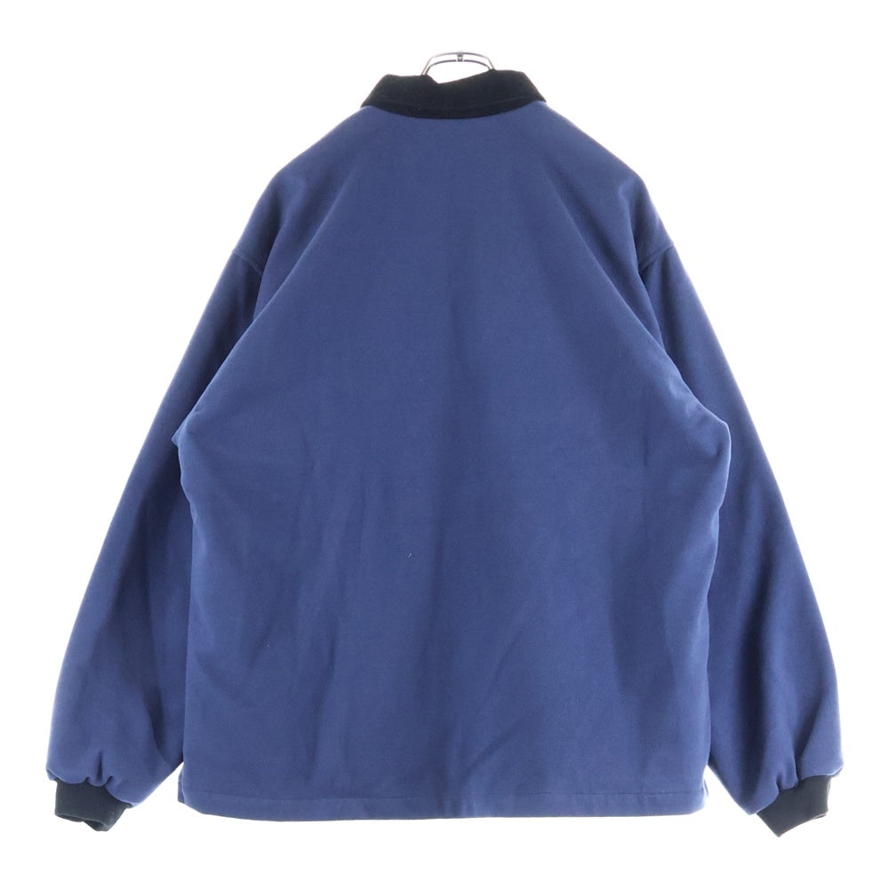 X-LARGE(エクストララージ) QUILTED HALF-ZIP SHIRT 裏地キルテッド ハーフジップ フリースシャツ ネイビー 101214014002