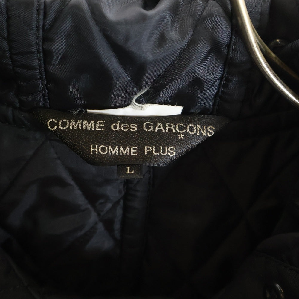COMME des GARCONS HOMME PLUS(コムデギャルソンオムプリュス) キルティングデザイン ダッフルコート ブラック PL-C008