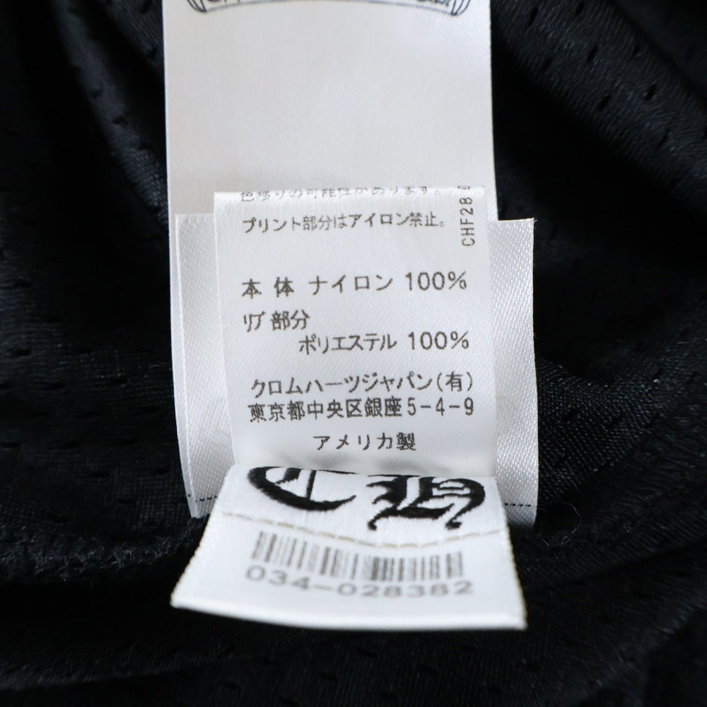 CHROME HEARTS(クロムハーツ) MESH WARM UP JERSEY メッシュ バーシティー ジャージー CHプリントメッシュ 長袖Tシャツカットソー ブラック