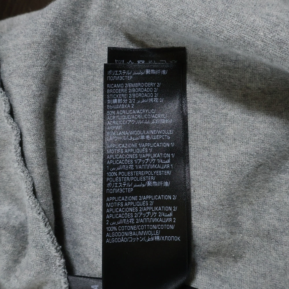 BALENCIAGA(バレンシアガ) 23SS 1300 Skater デストロイ加工 ワッペン 半袖Tシャツ カットソー グレー 739028 TOVA7