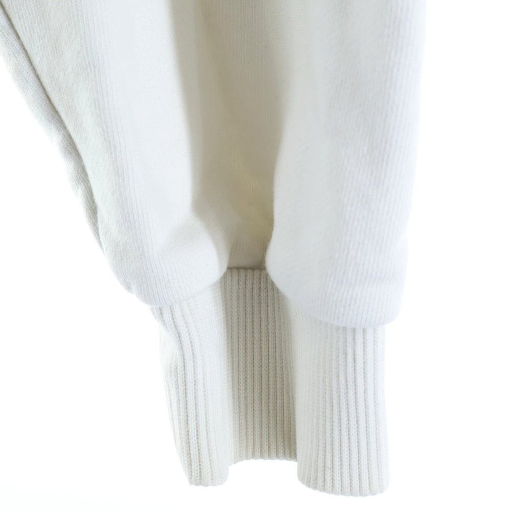 CELINE(セリーヌ) 21AW バックロゴプリント ルーズ ジップアップパーカー フーディー ホワイト 2Y496052H