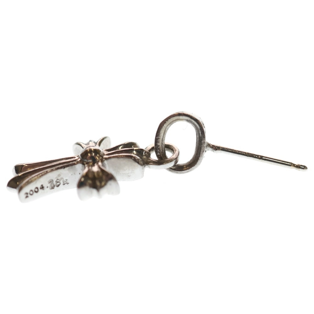 CHROME HEARTS(クロムハーツ) 18K BBY F PPRCHN P D ベイビーファット PAVEダイヤピアス ホワイトゴールド シルバー