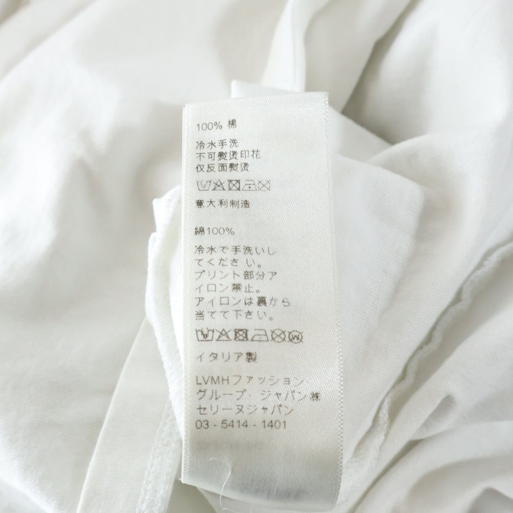 CELINE(セリーヌ) フロントロゴ クルーネック半袖Tシャツ カットソー ホワイト 2X308916G