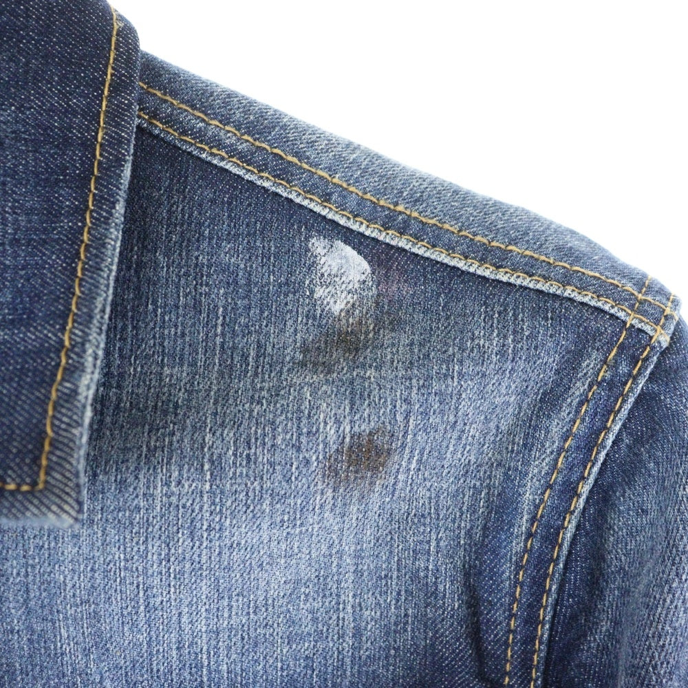 DSQUARED2(ディースクエアード) 14SS ダメージ加工 デニムジャケット インディゴ S71AM0500