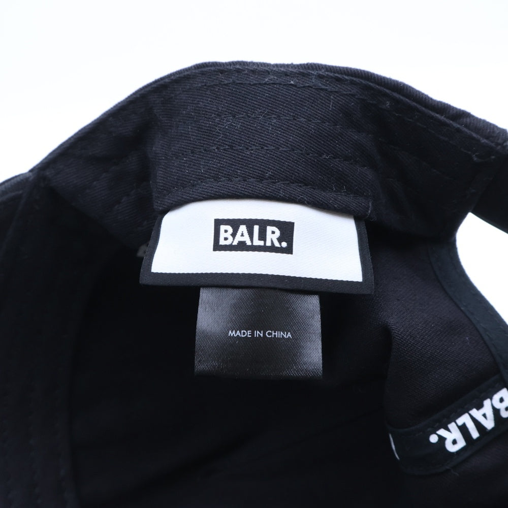BALR.(ボーラー) ロゴ刺繍キャップ ブラック