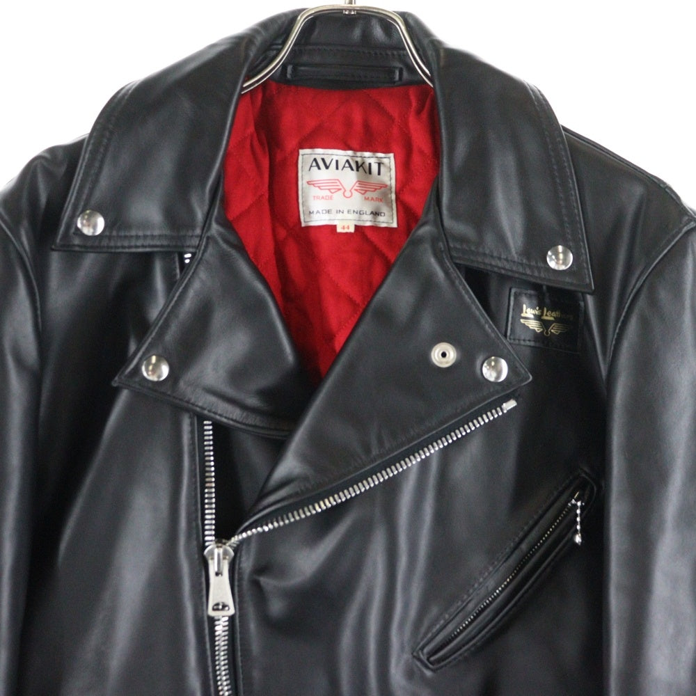 Lewis Leathers(ルイスレザー) CYCLONE サイクロン カウハイド レギュラーフィット ダブルライダースジャケット ブラック