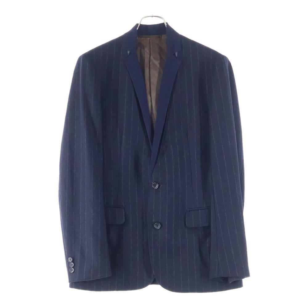 kolor(カラー) ウールストライプセットアップスーツ ネイビー 12WCM-J07104