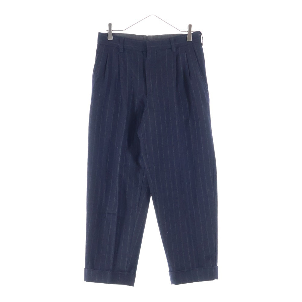 kolor(カラー) ウールストライプセットアップスーツ ネイビー 12WCM-J07104