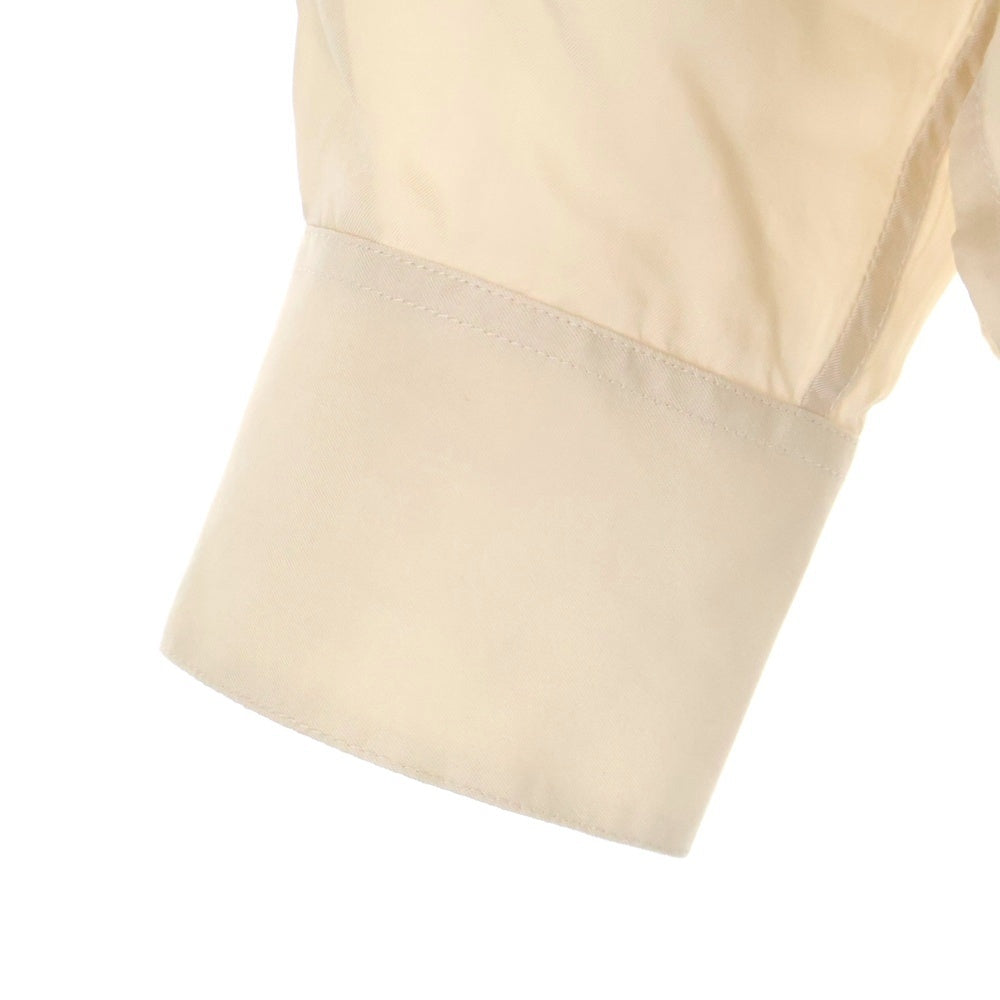 SAINT LAURENT PARIS(サンローランパリ) シルクプレーン 比翼長袖シャツ アイボリー 646850 Y1H76