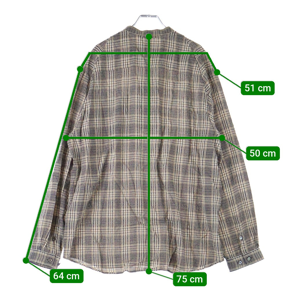 UNDERCOVER(アンダーカバー) 25AW レーヨンプルオーバーシャツ ブラウン UC2E4402-3