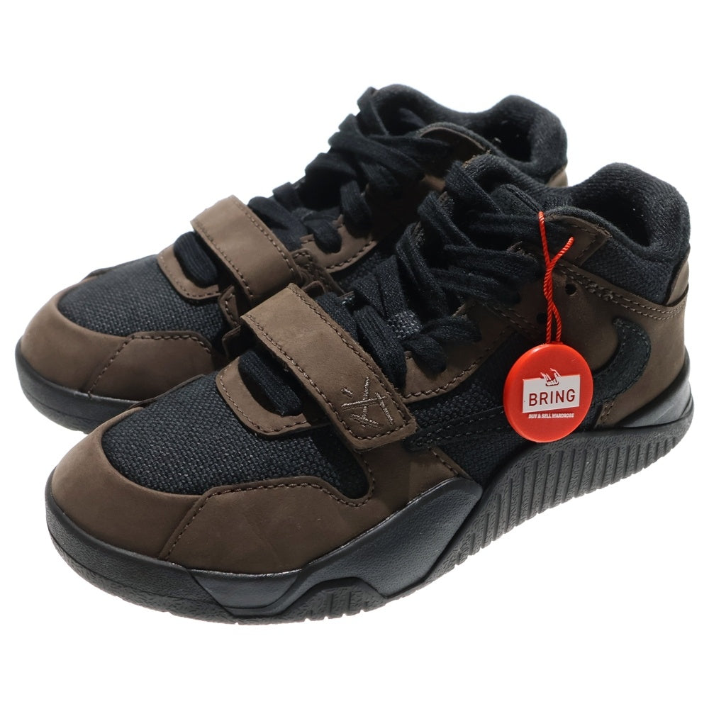 NIKE(ナイキ) ×Travis Scott JUMPMAN JACK ジャンプマン ジャック ローカットスニーカー ブラウン/ブラック KIDS キッズ FJ2851-204