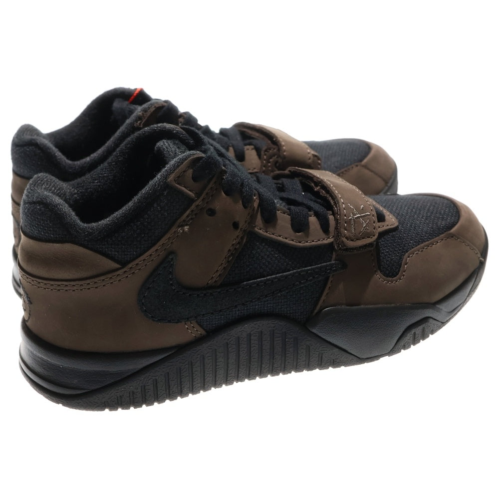 NIKE(ナイキ) ×Travis Scott JUMPMAN JACK ジャンプマン ジャック ローカットスニーカー ブラウン/ブラック KIDS キッズ FJ2851-204