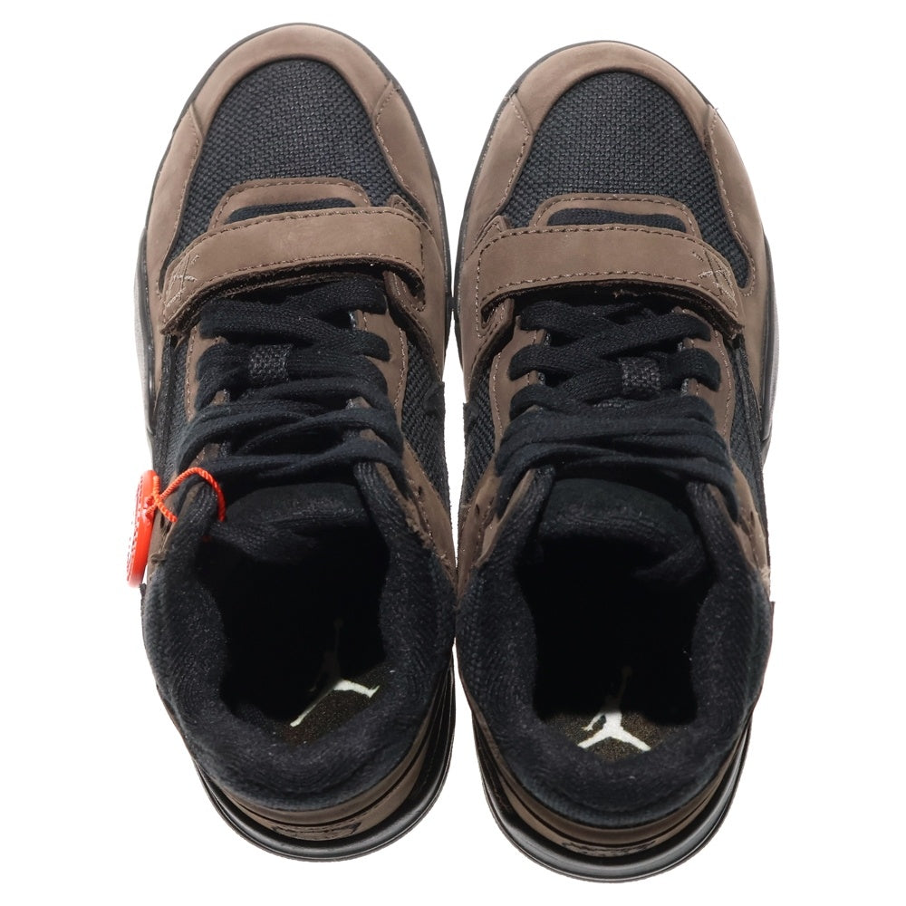 NIKE(ナイキ) ×Travis Scott JUMPMAN JACK ジャンプマン ジャック ローカットスニーカー ブラウン/ブラック KIDS キッズ FJ2851-204