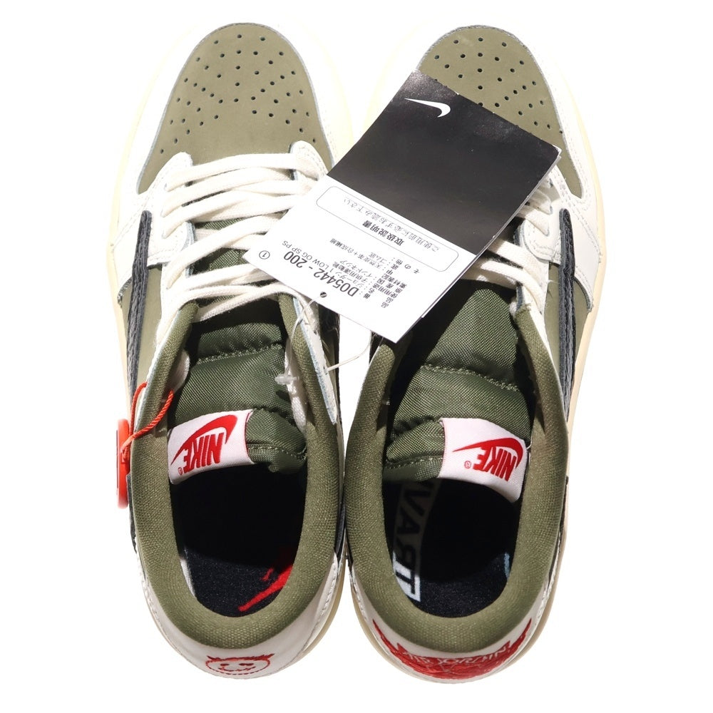 NIKE(ナイキ) ×Travis Scott PS Air Jordan 1 Low OG SP エアジョーダン1 ローカットスニーカー キッズ オリーブ DO5442-200