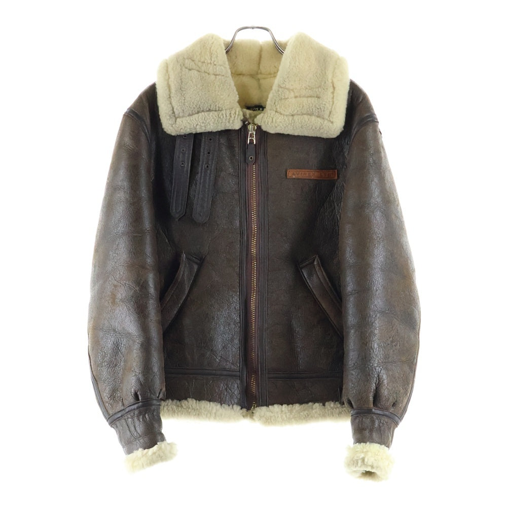 AVIREX(アヴィレックス) B-3 フライトムートンジャケット レザージャケット 裏地ボア AC-17755