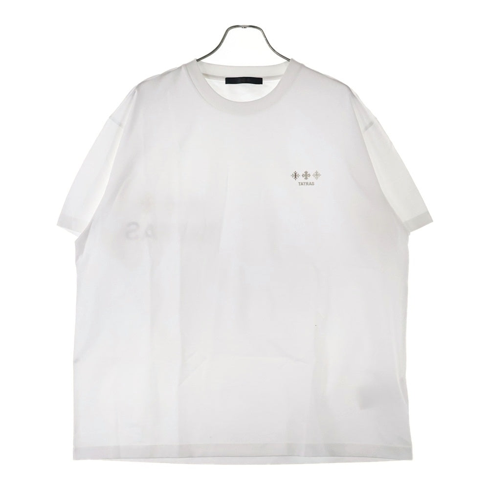 TATRAS(タトラス) 25SS 両面ロゴ クルーネックTシャツ カットソー ホワイト MTAT25S8193-M