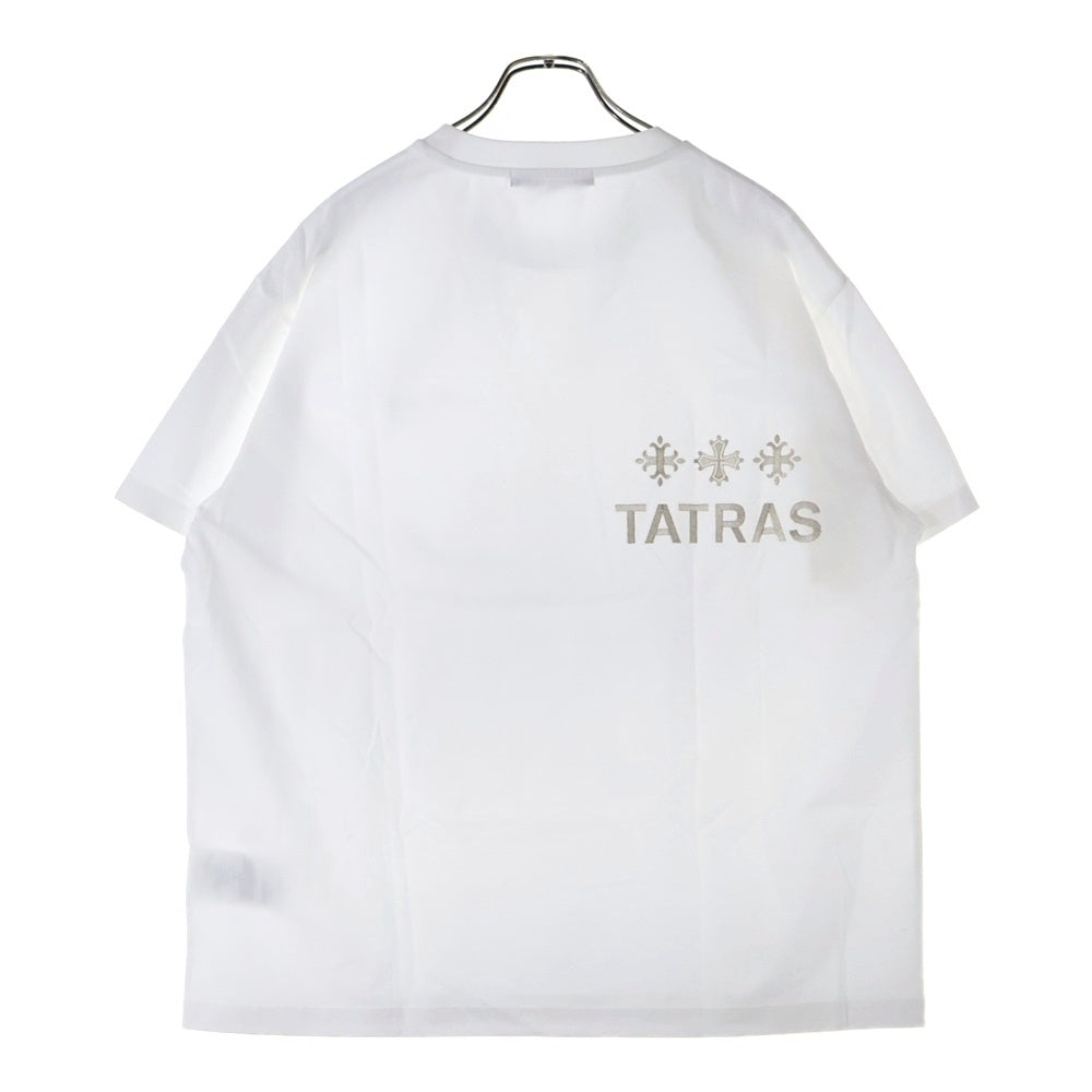TATRAS(タトラス) 25SS 両面ロゴ クルーネックTシャツ カットソー ホワイト MTAT25S8193-M