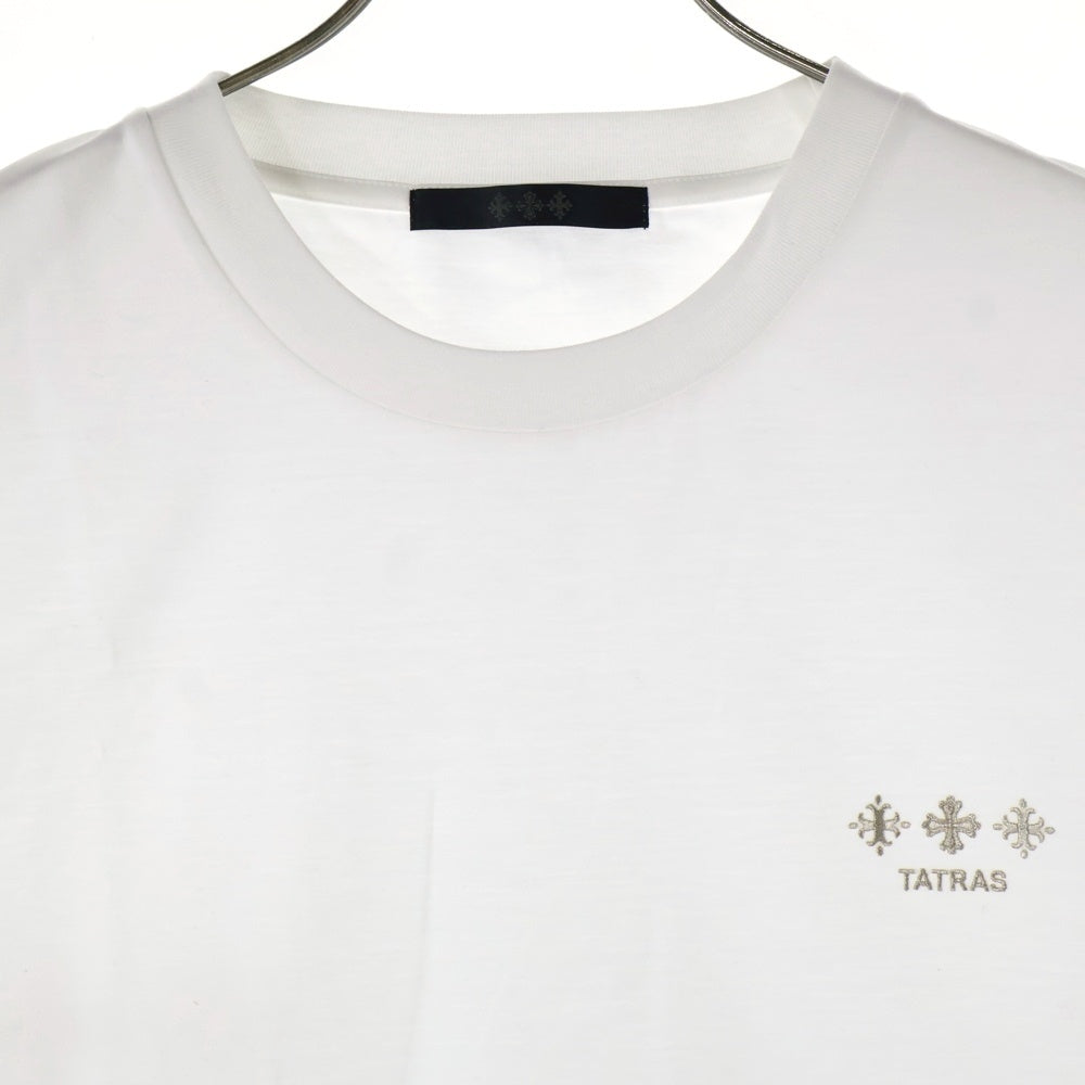 TATRAS(タトラス) 25SS 両面ロゴ クルーネックTシャツ カットソー ホワイト MTAT25S8193-M