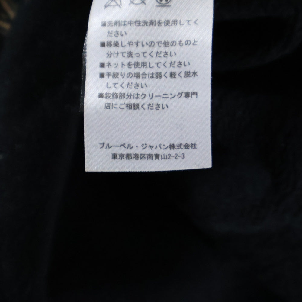 BALMAIN(バルマン) フロントプリント グラフィック サイドジップトレーナー ブラック W7H6701IO71