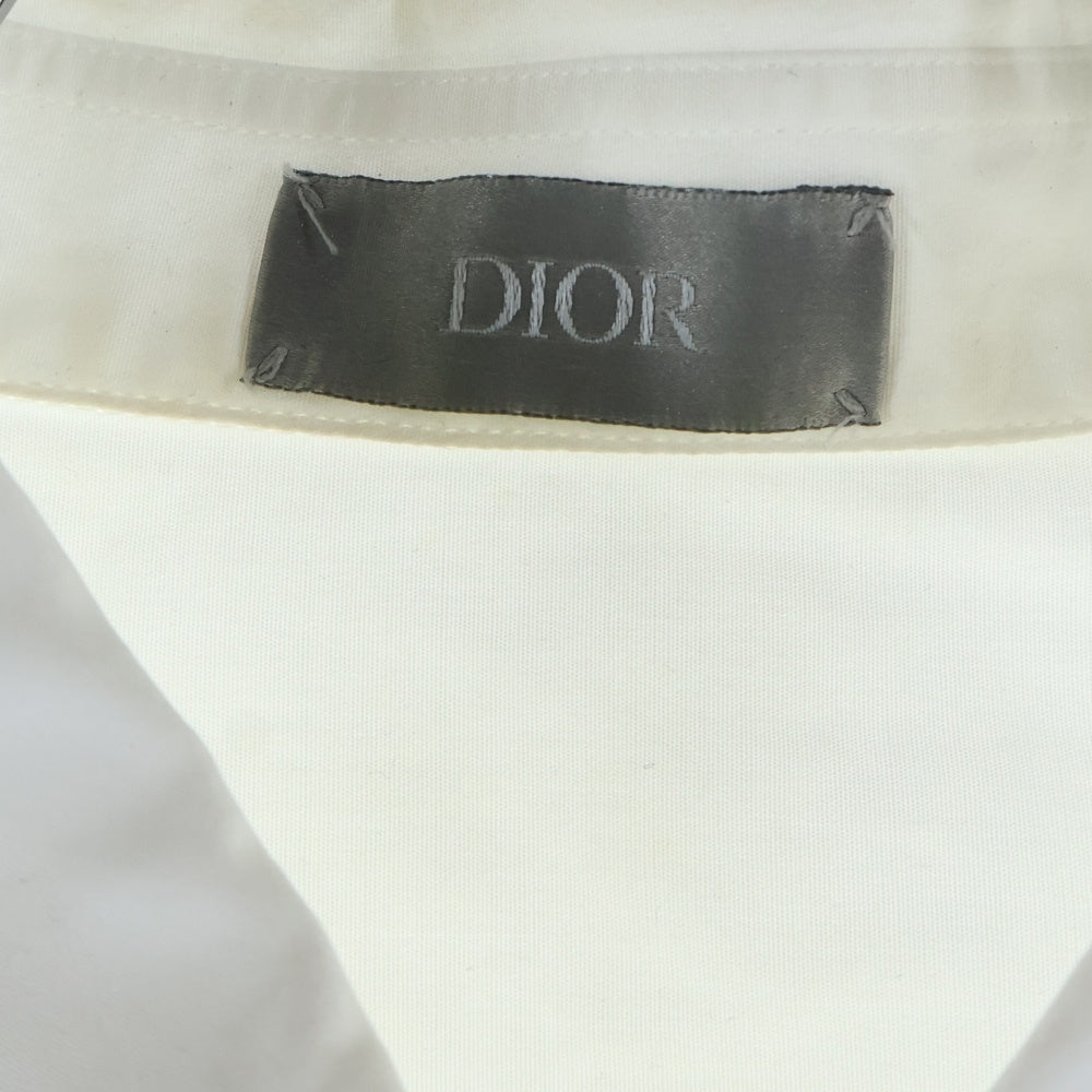DIOR(ディオール) スパンコールロゴ コットン長袖シャツ ホワイト 933C538A1581