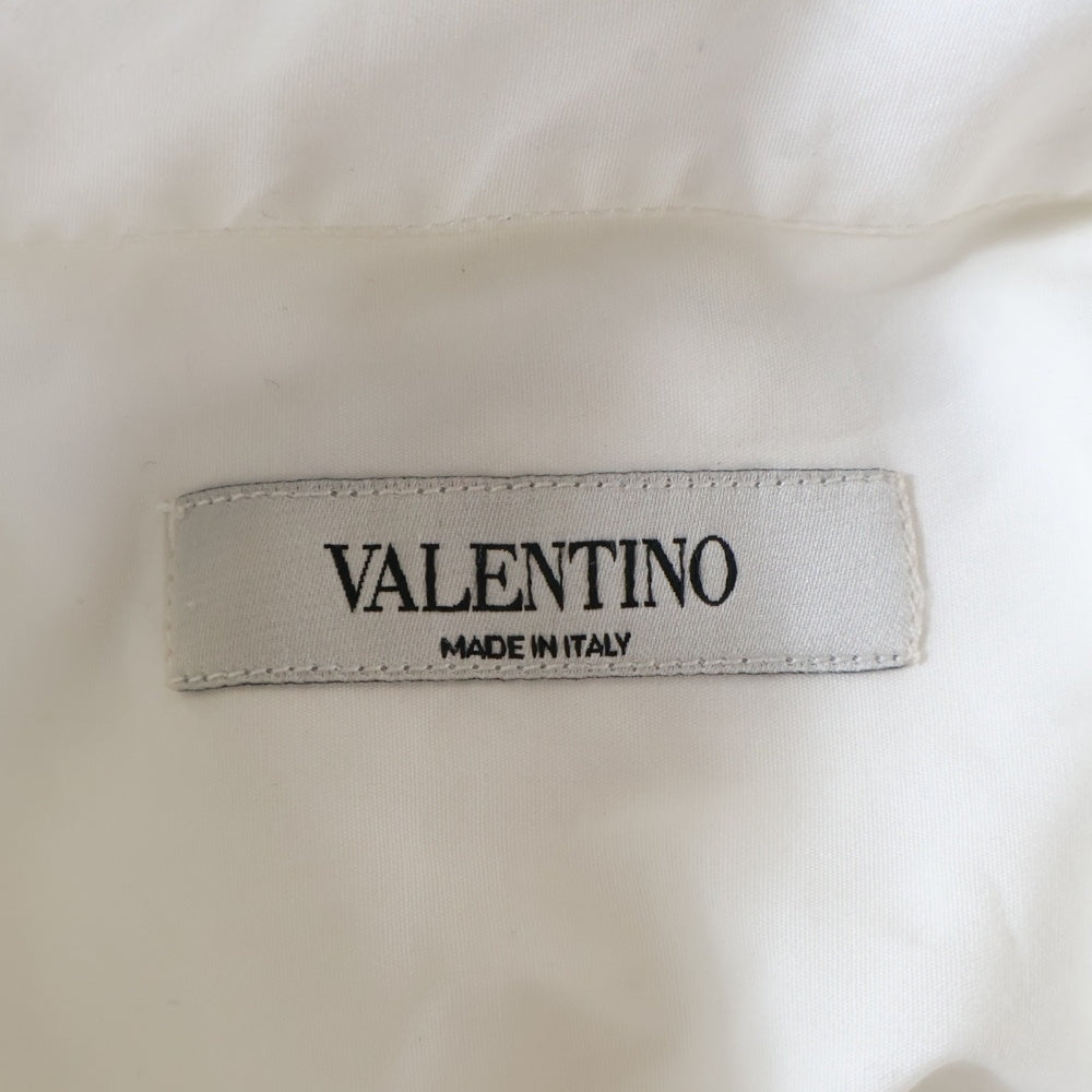 VALENTINO(ヴァレンティノ) Signature print luxury shirt シグネチャープリント コットン長袖シャツ ホワイト SV3AB00H5AL