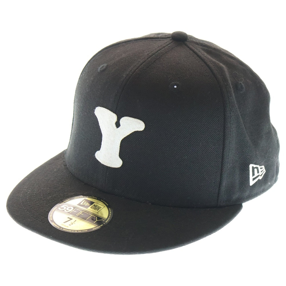 NEW ERA(ニューエラ) 18AW ×Yohji Yamamoto ×READYMADE 59FIFTY CAP ×ヨウジヤマモト×レディメイド Yロゴ ベースボールキャップ 帽子 ブラック HV-H48-971