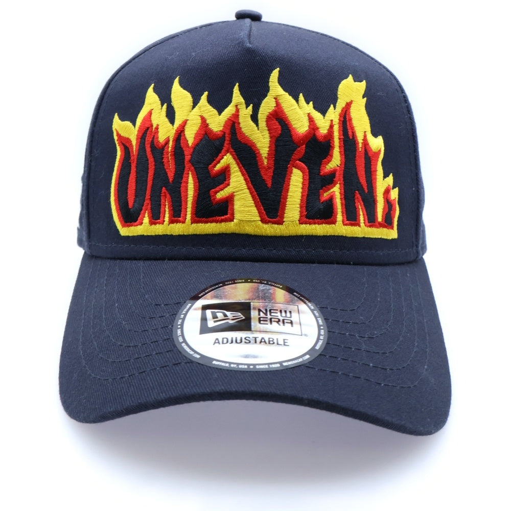 NEW ERA(ニューエラ) 18AW ×kolor ×カラー ファイヤー刺繍 ベースボールキャップ 帽子 ネイビー 18WCM-A08535S