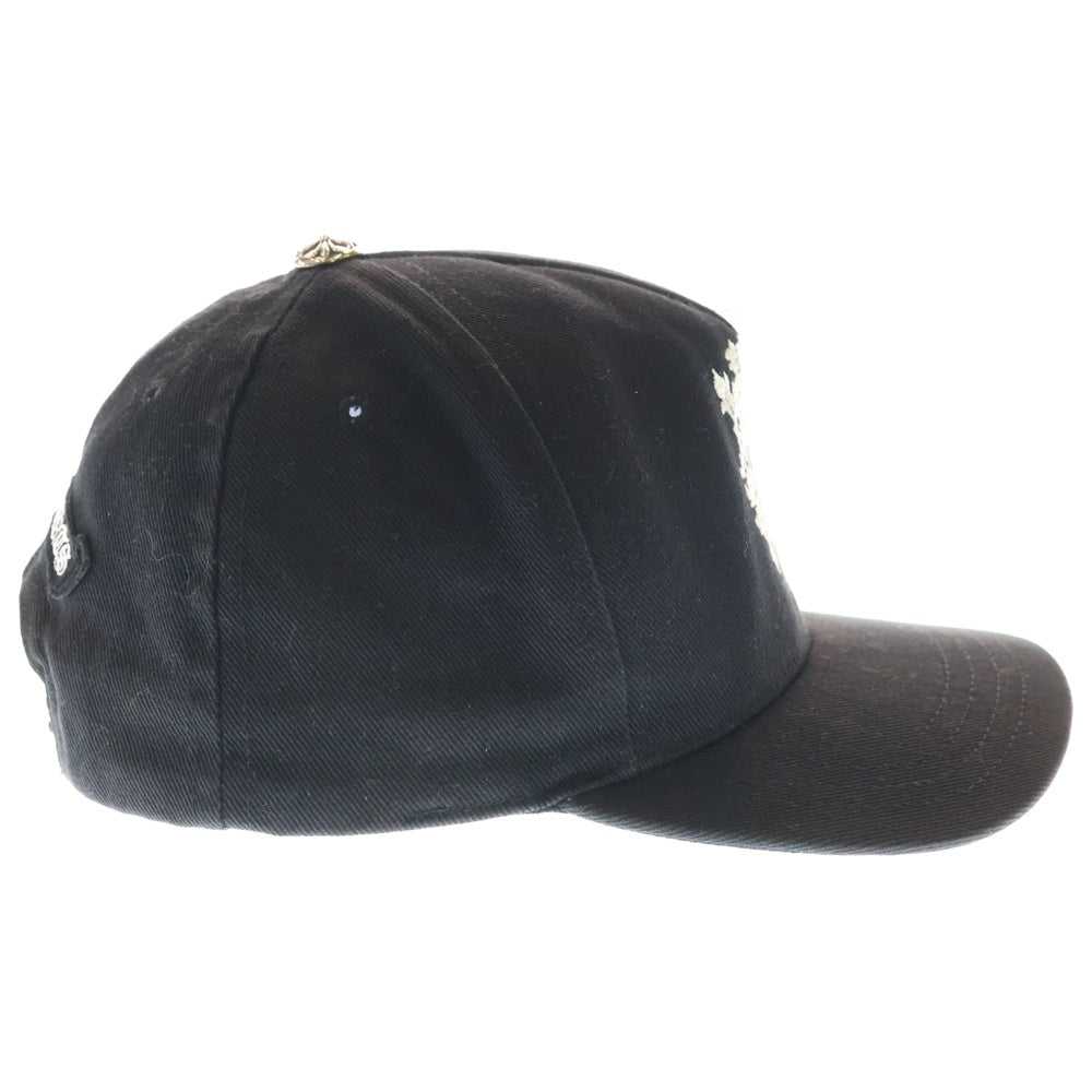 CHROME HEARTS(クロムハーツ) TRUCKER CAP デニムトラッカー ヴァインダガー刺繍 キャップ 帽子 ブラック
