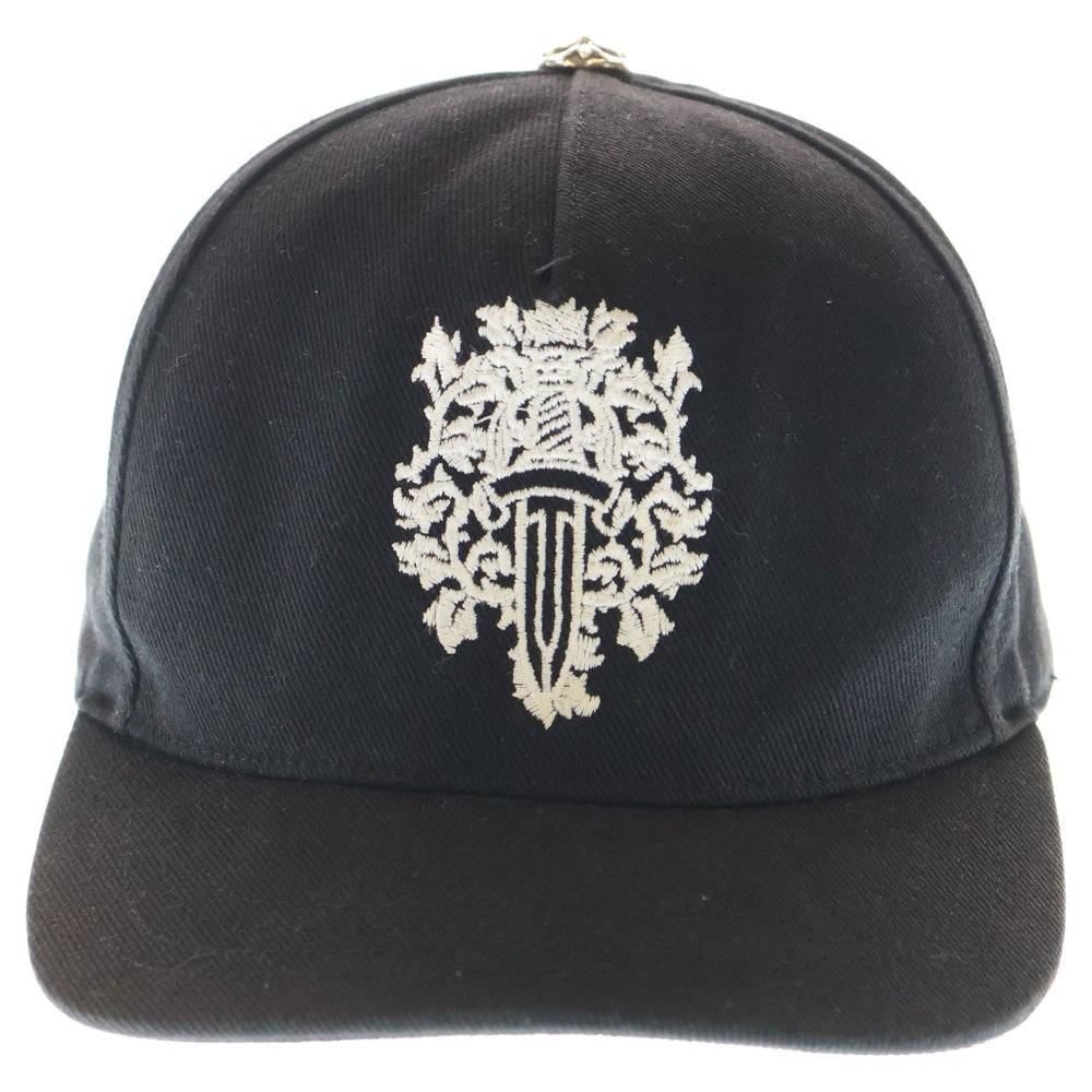 CHROME HEARTS(クロムハーツ) TRUCKER CAP デニムトラッカー ヴァインダガー刺繍 キャップ 帽子 ブラック