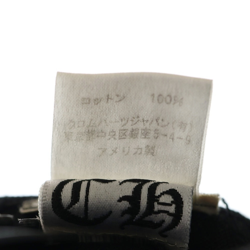 CHROME HEARTS(クロムハーツ) TRUCKER CAP デニムトラッカー ヴァインダガー刺繍 キャップ 帽子 ブラック