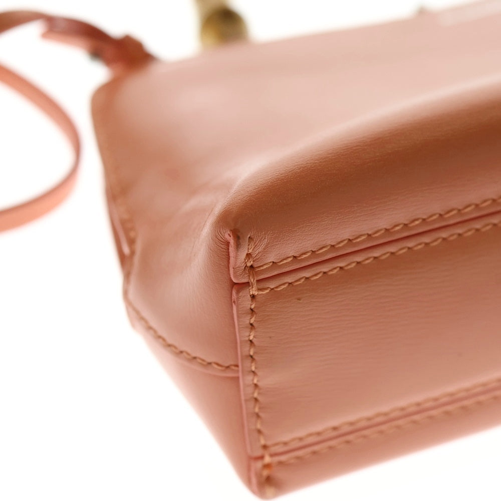 JIL SANDER(ジルサンダー) GOJI MINI BAMBOO がま口 ミニバンブー ハンドバッグ ショルダーバッグ オレンジ J07WD0029