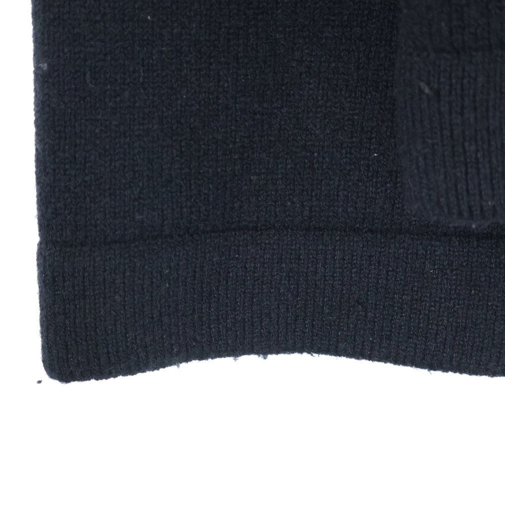 CHROME HEARTS(クロムハーツ) SAILIN ON CARDIGAN クロスパッチ付き バック刺繍 カシミアニットカーディガン ブラック