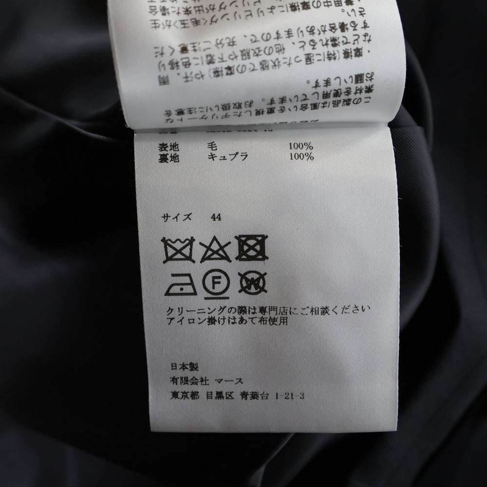 JOHN LAWRENCE SULLIVAN(ジョンローレンスサリバン) 24AW WOOL GABARDINE STACKED HARRINGTON JACKET ウール レイヤードデザイン ジップアップブルゾン ブラック 1B012-0324-13