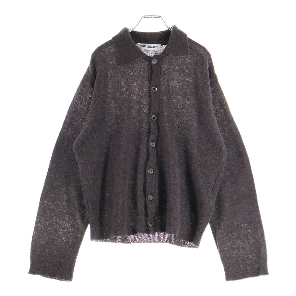 OUR LEGACY(アワーレガシー) Evening Polo Smokey Fuzzy Alpaca イブニング ポロ スモーキー ファジー アルパカ ニット ブラウン M4243ES